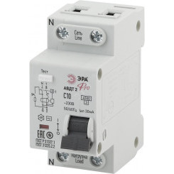 Автоматический выключатель дифференциального тока Pro NO-902-138 АВДТ2 (AC) C32 30mA 6кА 1P+N ЭРА