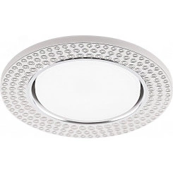 Светильник ДВО-15w GX53 без лампы со светодиодной подсветкой 4000К прозрачный хром Светильник ДВО-15w GX53 без лампы со светодиодной подсветкой 4000К прозрачный хром