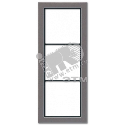 Рамка 3 поста антрацит