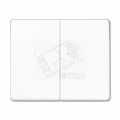 Клавиши для сдвоенных кнопочных выключателей/выключателей/кнопок белые