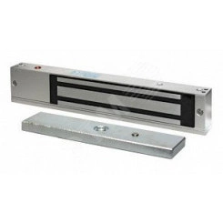 Замок электромагнитный, СИД, внутреннее исполнение, 12 VDC / 500мА, усилие 270 кг, размеры 250х42х26 мм