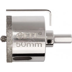 Коронка кольцевая по керамограниту, камню и кафелю алмазная с центровочным сверлом 22х67 мм Коронка кольцевая по керамограниту, камню и кафелю алмазная с центровочным сверлом 22х67 мм