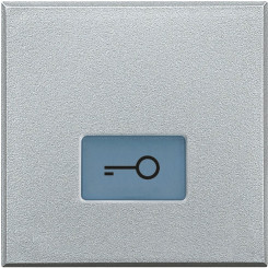 Axolute Клавиши с подсветкой для выключателей AXIAL 2 модуля символ Ключ алюминий