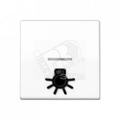 Клавиша с окошком для подсветки и символом  свет   белая