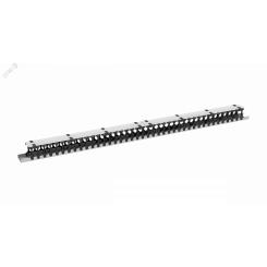Органайзер кабельный вертикальный, 42U, для шкафов серий TFR-R, TFI-R и TFA, Ш97хГ110мм, металлический, с пластиковыми пальцами, с крепежом, цвет серый