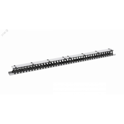 Органайзер кабельный вертикальный, 42U, для шкафов серий TFR-R, TFI-R и TFA, Ш97хГ110мм, металлический, с пластиковыми пальцами, с крепежом, цвет серый