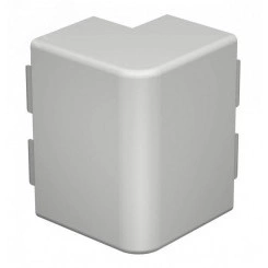 Крышка внешнего угла кабельного канала WDK 60x130 мм (ПВХ, светло-серый) Крышка внешнего угла кабельного канала WDK 60x130 мм (ПВХ, светло-серый)