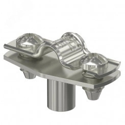 Крепежная скоба дистанционная 5-6 мм (с резьбовым соединением M6) из нержавеющей стали А2 Крепежная скоба дистанционная 5-6 мм (с резьбовым соединением M6) из нержавеющей стали А2