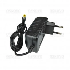 Блок питания(сетевой адаптер) DC24V, 1A(24Вт макс.). Диапазон входных напряжений AC100-240V. Штекер 2.1x5.5мм.