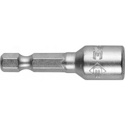 Биты ''Мастер'' с торцовой головкой, магнитные, Cr-V, тип хвостовика E 1/4'', 8х45мм, 2шт