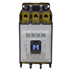 Магнитный контактор HGC75 22NS X024 75А 37 кВт при АС3 (380-440В) кат. 24В АC 2НО+2НЗ