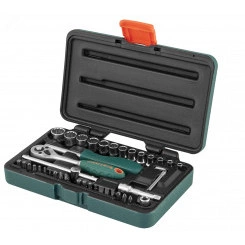 Набор головок торцевых 1/4''DR Super Tech, 41 предмет Набор головок торцевых 1/4''DR Super Tech, 41 предмет