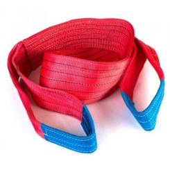 Строп текстильный двухпетлевой длиной 8м для поднятия грузов до 5т