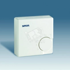 Терморегулятор комнатный, тепло, 10А 250В, 5-30град, сл.кость Терморегулятор комнатный, тепло, 10А 250В, 5-30град, сл.кость