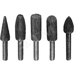 Шарошки стальные по металлу, 5 шт