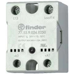 Реле твердотельное выход 50А (24-240В АС) 24В DC включение при пересечении нуля монтаж на панель IP20 Реле твердотельное выход 50А (24-240В АС) 24В DC включение при пересечении нуля монтаж на панель IP20