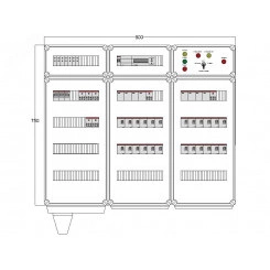 Щит управления электрообогревом DEVIbox HS 24x1700 D850 (в комплекте с терморегулятором) Щит управления электрообогревом DEVIbox HS 24x1700 D850 (в комплекте с терморегулятором)