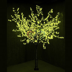 Фигура уличная светодиодная Дерево Сакура H2.4м диаметр кроны 2м зеленое IP54 понижающий трансформатор в комплекте
