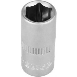 Головка торцовая ''Мастер'' (1/4''), Cr-V, FLANK, хроматированное покрытие, 8мм