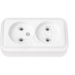 Беларусь Розетка двойная наружная Беларусь Розетка двойная наружная