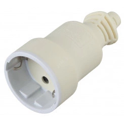 Розетка кабельная c/з 16A прямой ввод ПВХ оболочка белая (10/200/4000) R4(W) Розетка кабельная c/з 16A прямой ввод ПВХ оболочка белая (10/200/4000) R4(W)