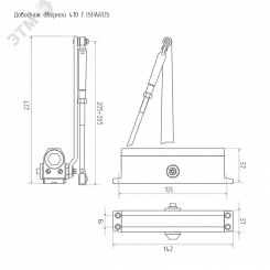 Доводчик дверной для для дверей весом от 15 до 60 кг Доводчик дверной для для дверей весом от 15 до 60 кг