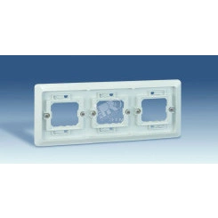 Рамка 3-х местная, скрытая установка, S44A, серый Рамка 3-х местная, скрытая установка, S44A, серый