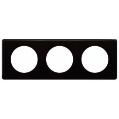 Celiane. Рамка 3-постовая. Цвет Черный глянец Celiane. Рамка 3-постовая. Цвет Черный глянец