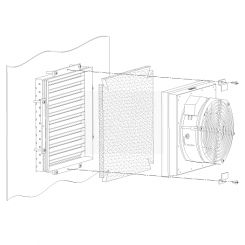 Фильтр сменный для вентилятора шкафов серии ТШ-5-В2, ТШ-8, ТШ-9В, ТШ-10В