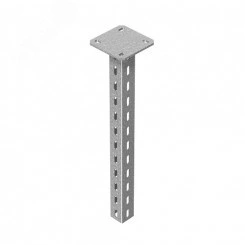 Стойка потолочная сварная для средних нагрузок 50х50х400 мм, толщ. 2,5 мм, гальван. цинк