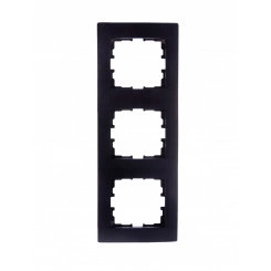 KARINA Рамка 3-ая вертикальная б/вст чёрный бархат (10шт/120шт) KARINA Рамка 3-ая вертикальная б/вст чёрный бархат (10шт/120шт)