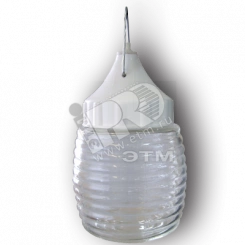 Светильник НСП-03-60-001 (Бочонок) IP54 прозрачный/основание белое Светильник НСП-03-60-001 (Бочонок) IP54 прозрачный/основание белое