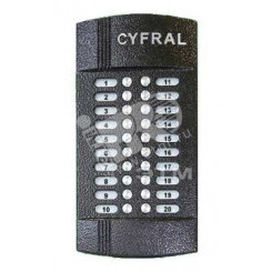 Блок вызова аудиодомофона (вызывная панель) ЦИФРАЛ М-20М/Т