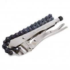 Съемник масляных фильтров, 60 -140 мм, цепной с фиксатором Съемник масляных фильтров, 60 -140 мм, цепной с фиксатором