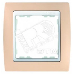 Рамка на 3 поста, S82, пастель кремовая - белый