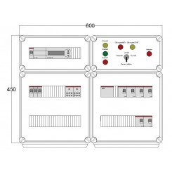 Щит управления электрообогревом DEVIBOX HR 6x2800 D850 (в комплекте с терморегулятором) Щит управления электрообогревом DEVIBOX HR 6x2800 D850 (в комплекте с терморегулятором)