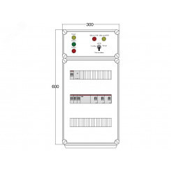Щит управления электрообогревом DEVIbox HS 3x3400 D330 (в комплекте с терморегулятором и датчиком температуры)