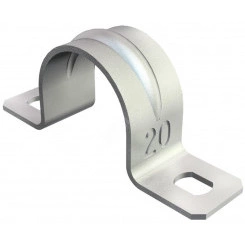 Крепежная скоба металлическая двухлапковая 47 мм Крепежная скоба металлическая двухлапковая 47 мм