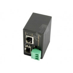 Медиаконвертер промышленный миниатюрный Fast Ethernet 1xFE, 1xFE SFP. Питание DC12-60V или AC18-36V(1.44W)