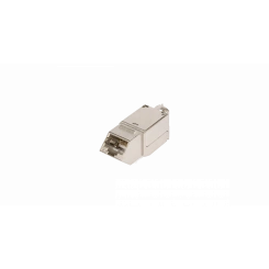 Модуль Keystone, угловой, для панели AN, Кат.6a, RJ45/8P8C, для FT-TOOL, экраннированный, металлик