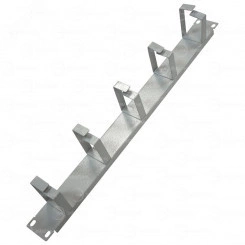 Организатор кабельный горизонтальный NTSS, крепление 19 1U, 5 колец глубиной 45мм, металл, серый RAL 7035 Организатор кабельный горизонтальный NTSS, крепление 19 1U, 5 колец глубиной 45мм, металл, серый RAL 7035