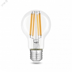 Лампа светодиодная LED 20 Вт 1800 Лм 2700К теплая Е27 А60 Filament Gauss
