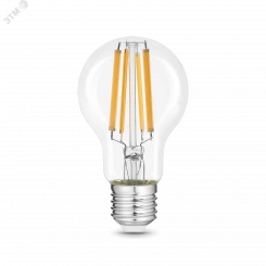 Лампа светодиодная LED 20 Вт 1800 Лм 2700К теплая Е27 А60 Filament Gauss
