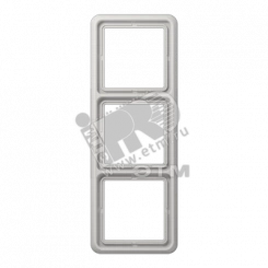 Рамка 3 поста универсальная светло-серая