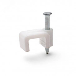 Скоба пластиковая с гвоздем для плоских проводов СПП 14 (15шт.) (Fortisflex)