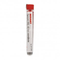 Припой без канифоли ПОС-40, 10 г, 1.0 мм, (олово 40%, свинец 60%)