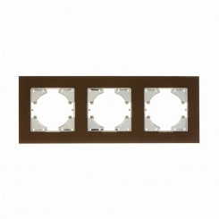 UGRA рамка 3-местная, алюминий, коричневый. UGRA рамка 3-местная, алюминий, коричневый.