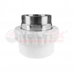 Муфта переходная НР под ключ PPR 40 х 11/2 белая Муфта переходная НР под ключ PPR 40 х 11/2 белая