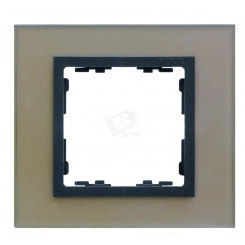 Рамка на 3 поста, S82N, медь - графит (стекло)