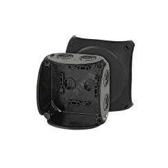 Коробка распределительная пустая 104х104х70 IP66/67 черная стойкая к УФ Коробка распределительная пустая 104х104х70 IP66/67 черная стойкая к УФ